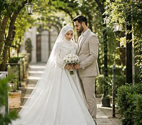 آتلیه عروس محجبه و مذهبی در میرداماد؛ ثبت عشقی ماندگار با فتومهر (فاطمی)